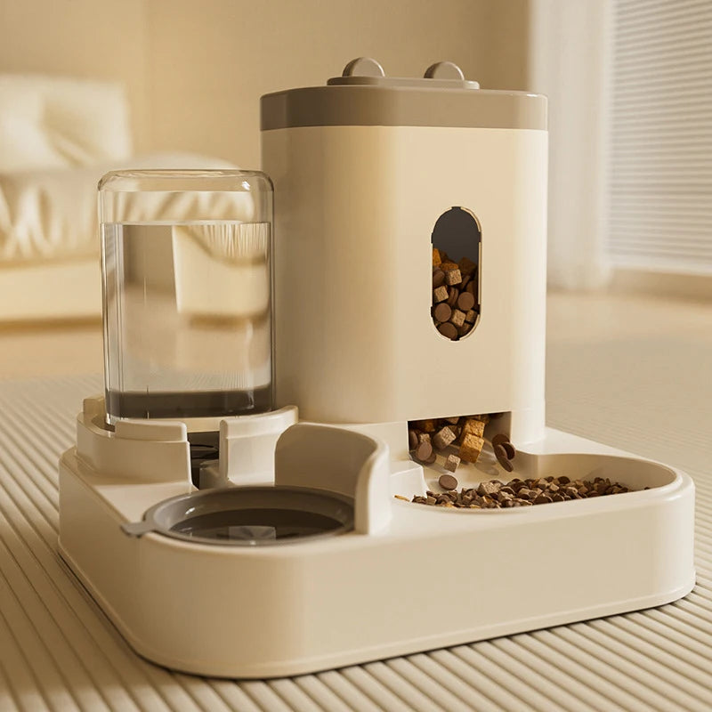 Fuente de Agua y Comedero Automático "Vintage Oasis" – 2 en 1 Premium